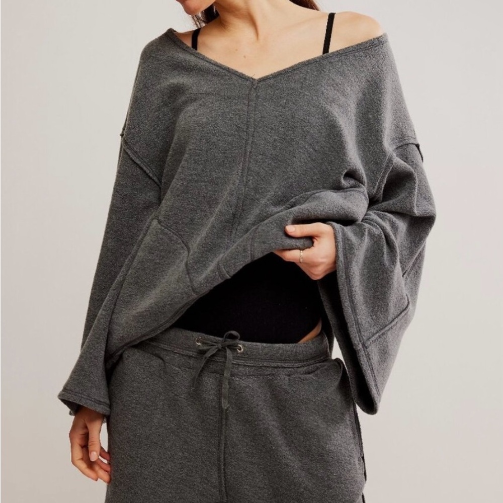 Free People Day Off Fleece Pullover NWT - (S) - Picture 5 of 5